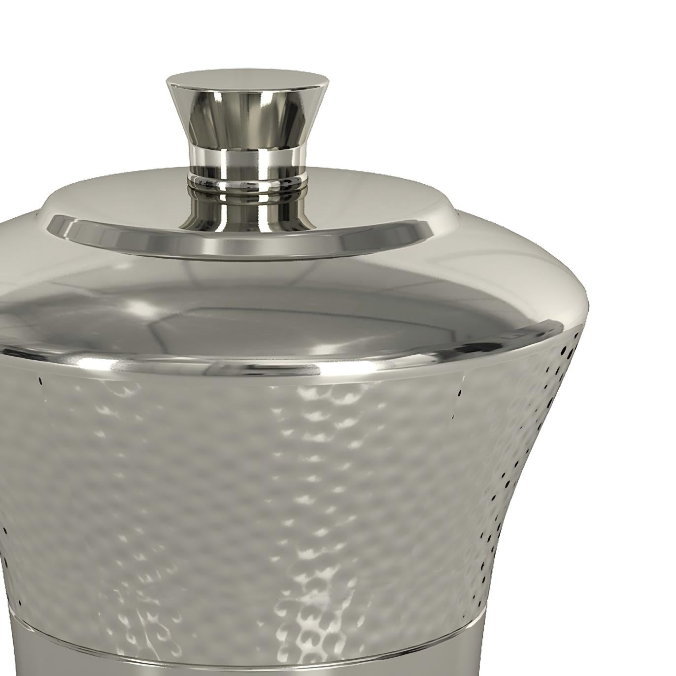Classic Stainless Steel Vanity Jar Stylish Storage For Cotton
