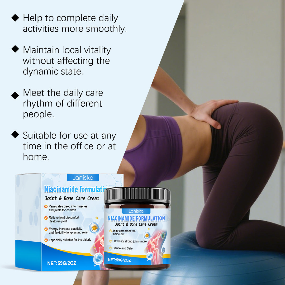 Joint Repair Cream for Pain Relief - 59g Natural Formula