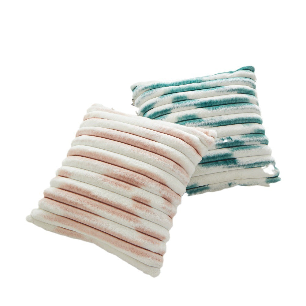 Geometric Striped Square Pillow Cover 45x45cm - Multiple Colors