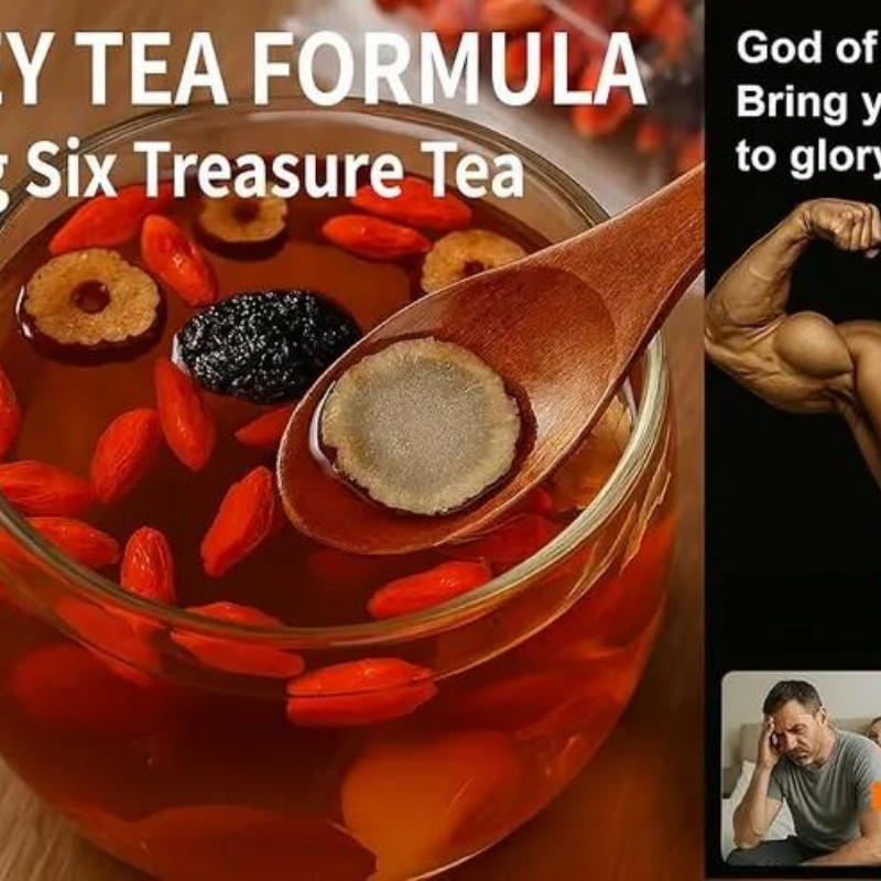 Eight Treasures Tea with Red Date & Goji Berry - Herbal Wellness Blend