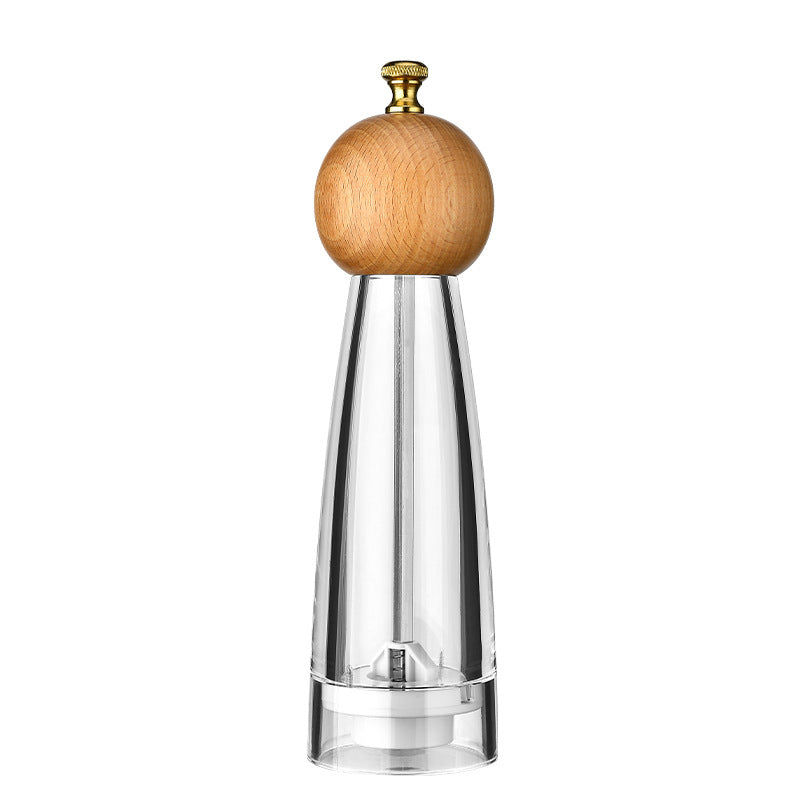 Manual Pepper Grinder with Acrylic or Stainless Steel Options - Kitchen Spice Mill