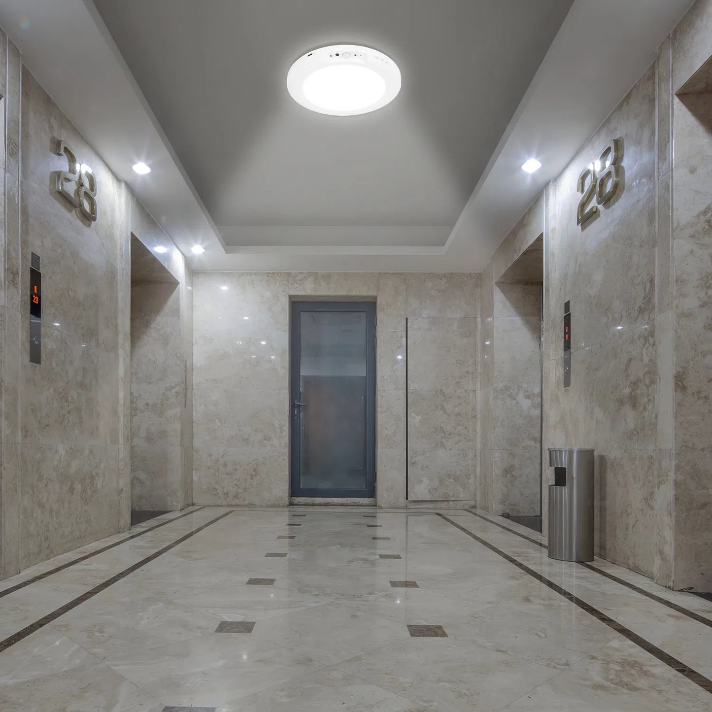 Rechargeable Magnetic Ceiling Light with Motion Sensor and Remote Control — Dimmable, 3 Color Temperatures