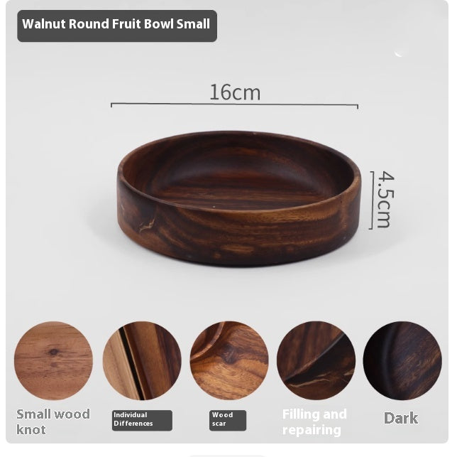 Solid Wood Fruit Bowl for Kitchen Storage - House & Garden