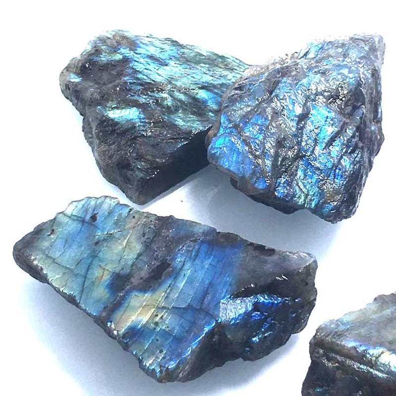Natural Labradorite Crystal Moonstone Mineral Specimen for Home Decor
