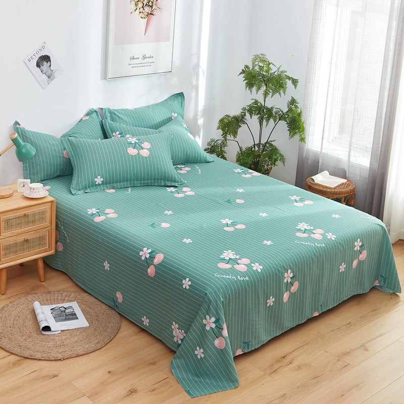 Cotton Printed Twill Bed Sheets - Multiple Sizes & Patterns Available