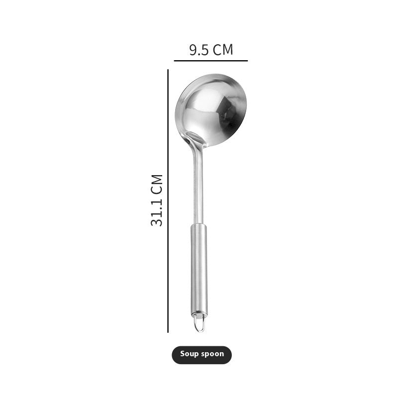 Stainless Steel Kitchen Utensils Set with Magnetic Handles - Multiple Sizes