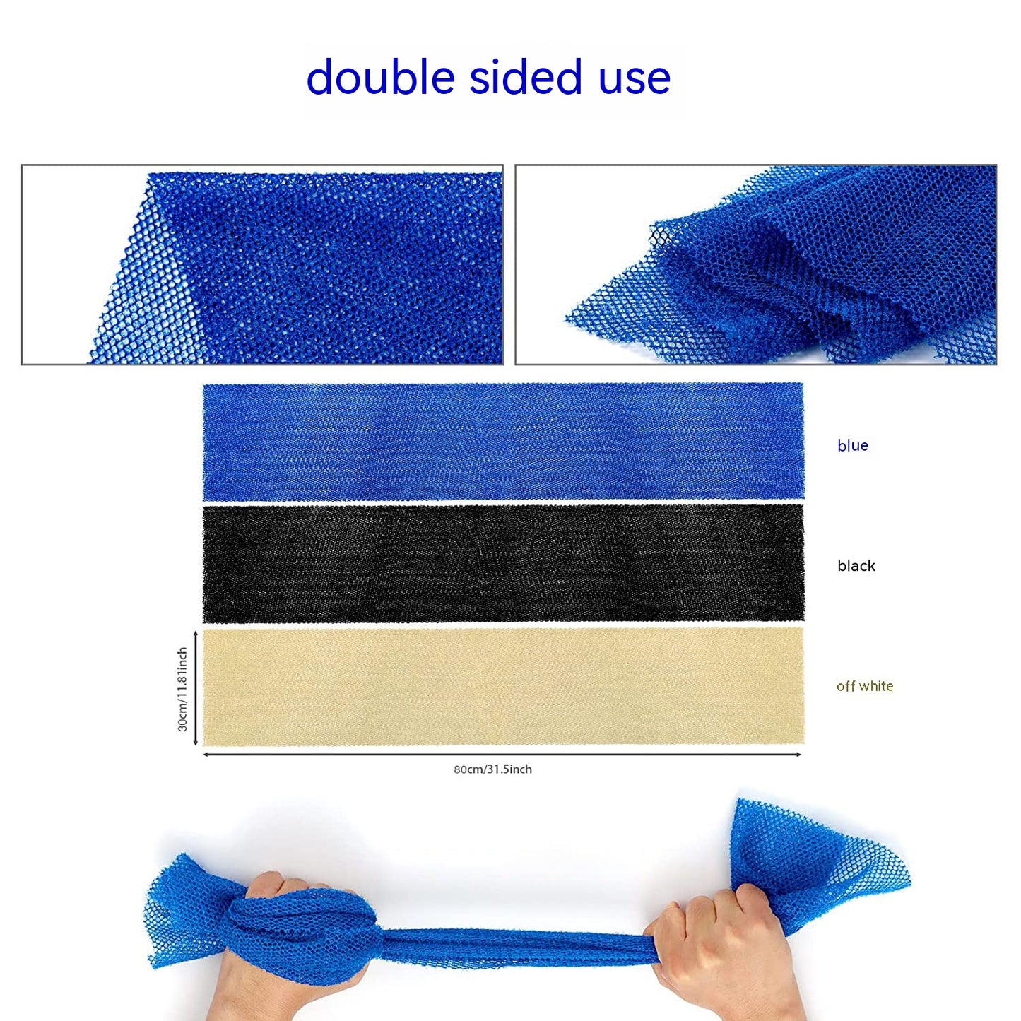 African Nylon Bath Towel - Decontamination Back Rub for Bathroom Use