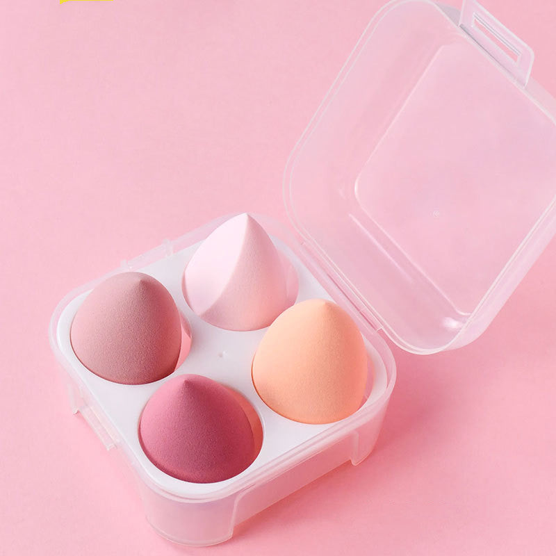 Hydrophilic Makeup Egg Sponges Set for Wet & Dry Application - 4 Pack