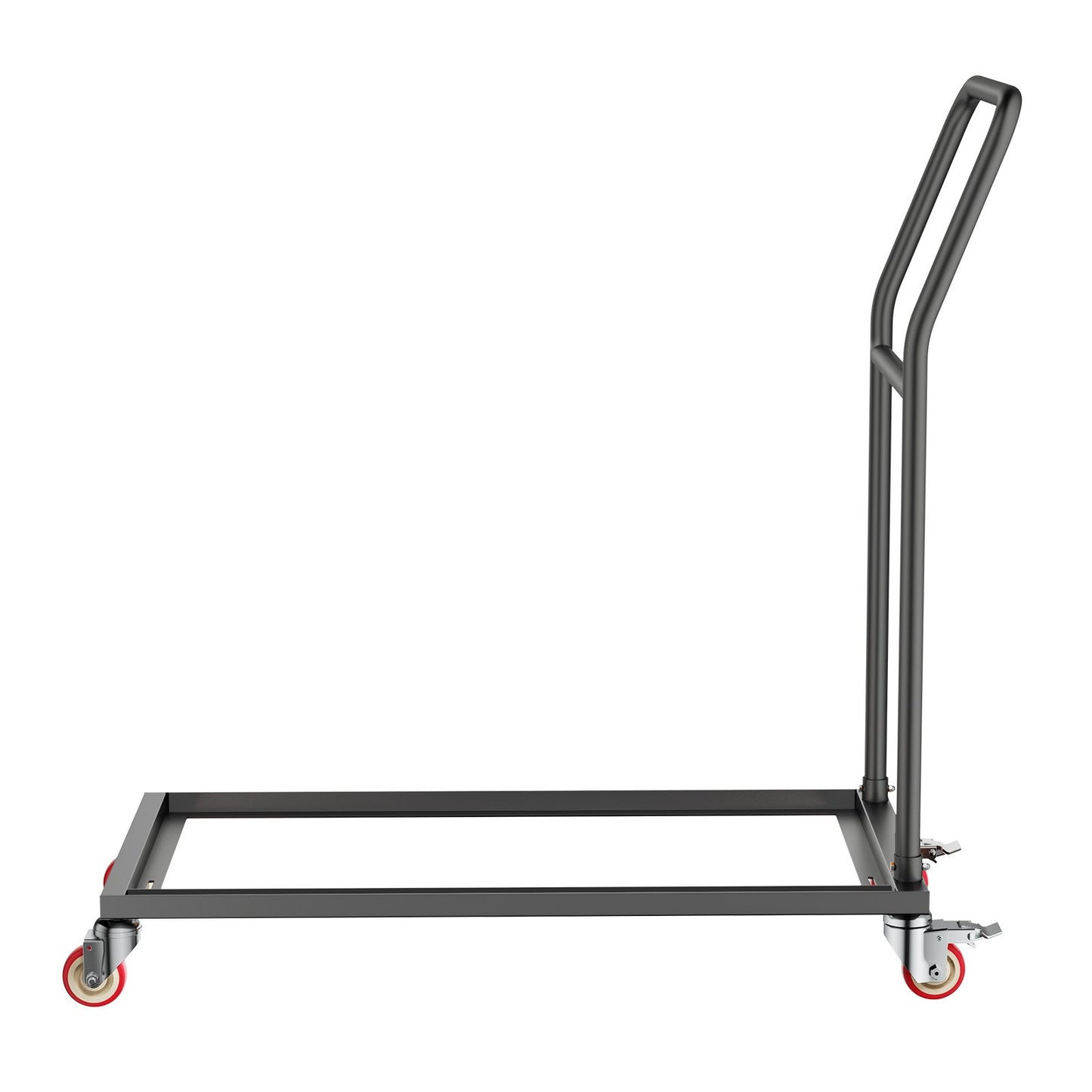 Folding Chair Rack Cart for 25 Chairs - Heavy Duty 300lb Capacity Black