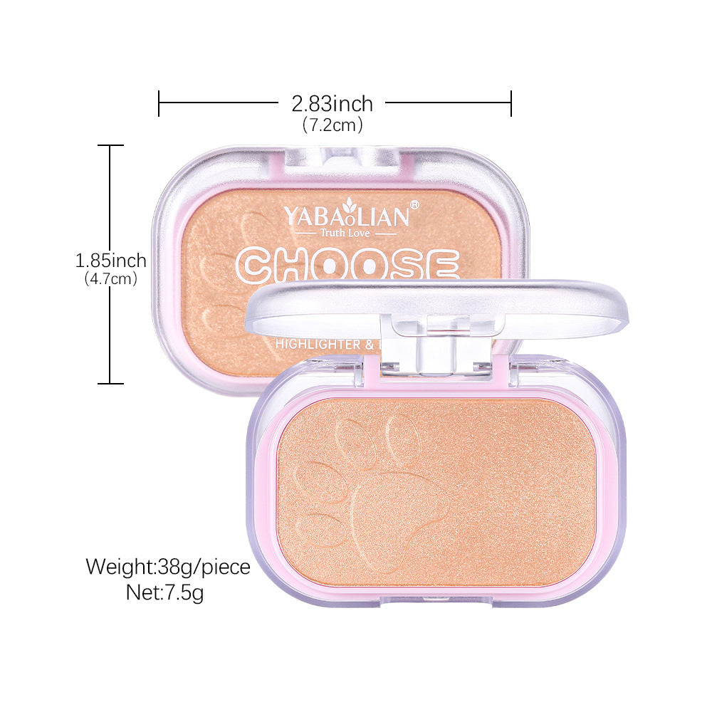 Highlight Contour Compact Makeup Powder Set - Four-Color Sequins