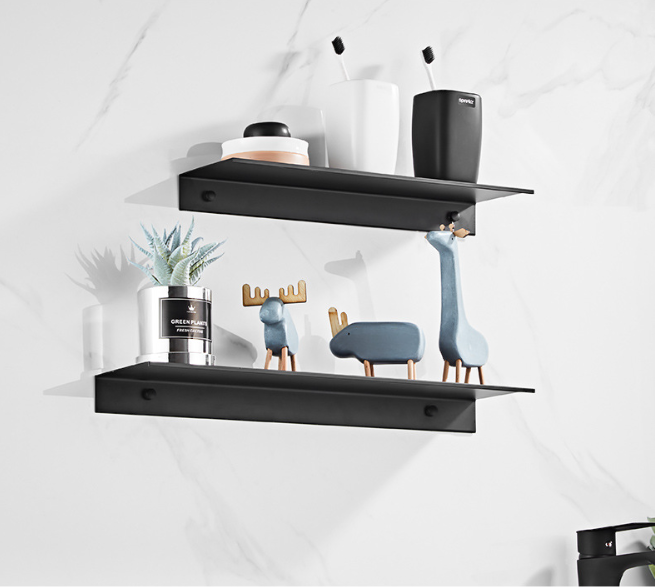 Nordic Wall Mounted Shower Storage Rack Non-Perforated Bathroom Organizer