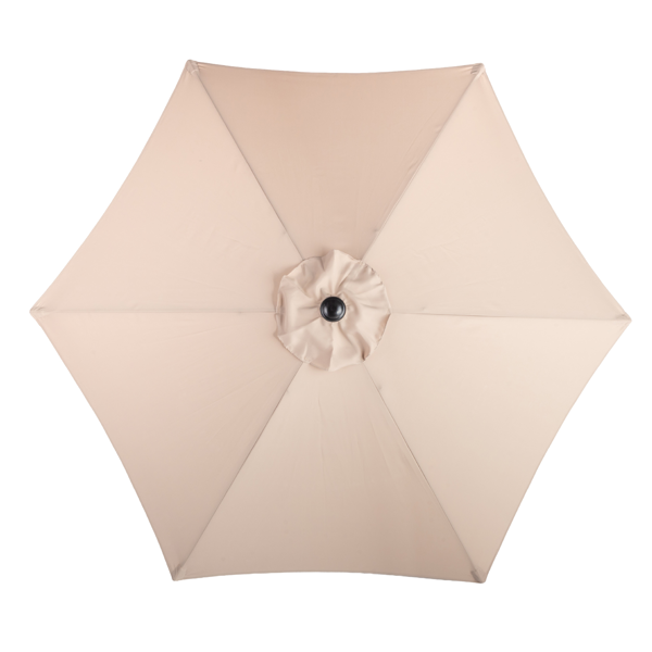 9ft Patio Umbrella with Crank & Tilt - Beige Market Umbrella