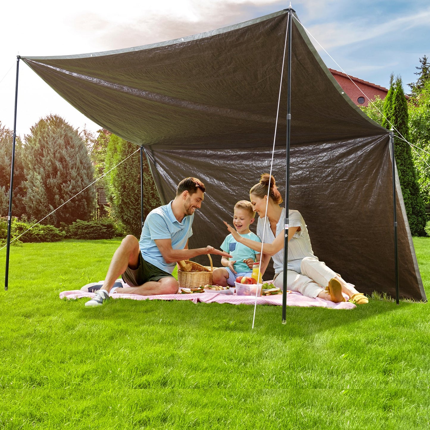 Waterproof Tarp 20x30 Ft Poly Cover 10 Mil UV Resistant Heavy Duty Outdoor Tarpaulin
