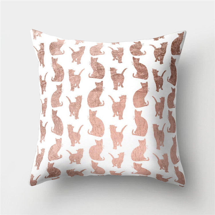 Velvet Leather Cushion Cover Sofa Pillowcase Modern Home Decor 45x45cm