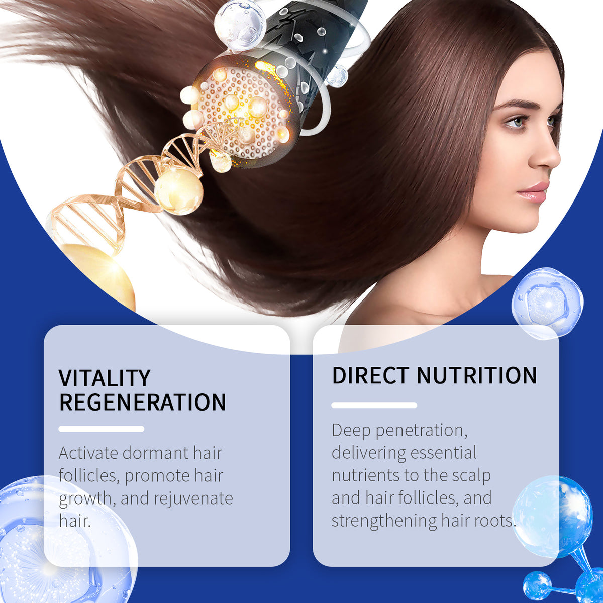 Copper Peptide Hair Oil 60ml - Nourishing Hair Follicle Treatment