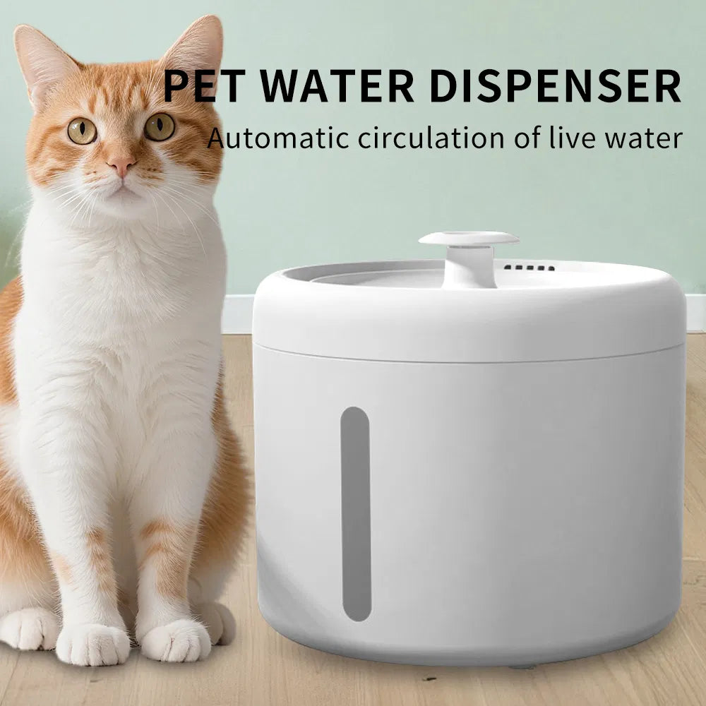 2500ML USB Pet Water Fountain - Automatic Circulating Water Dispenser for Cats & Dogs
