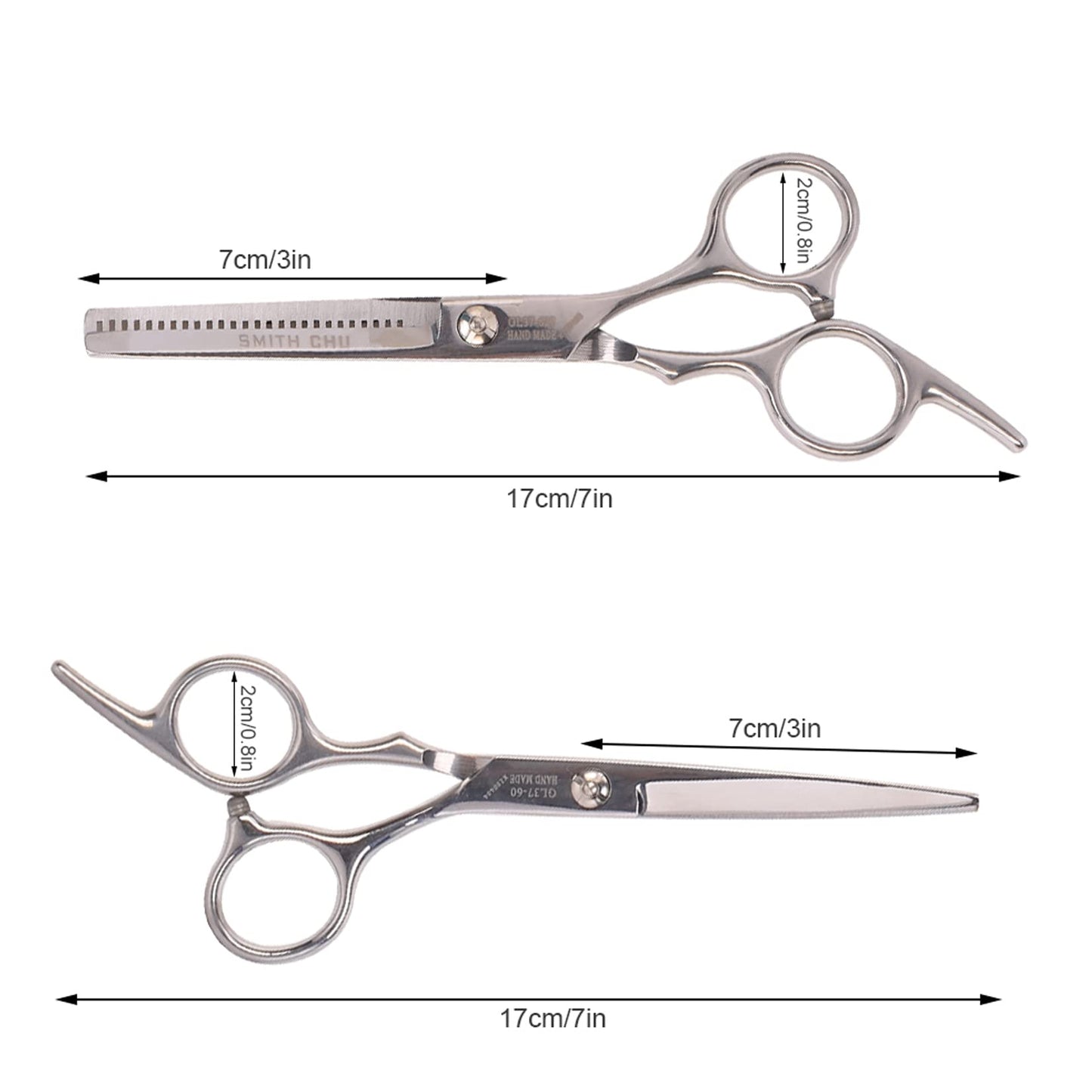 Professional Hair Cutting Scissors Kit - 6-Inch Stainless Steel Shears