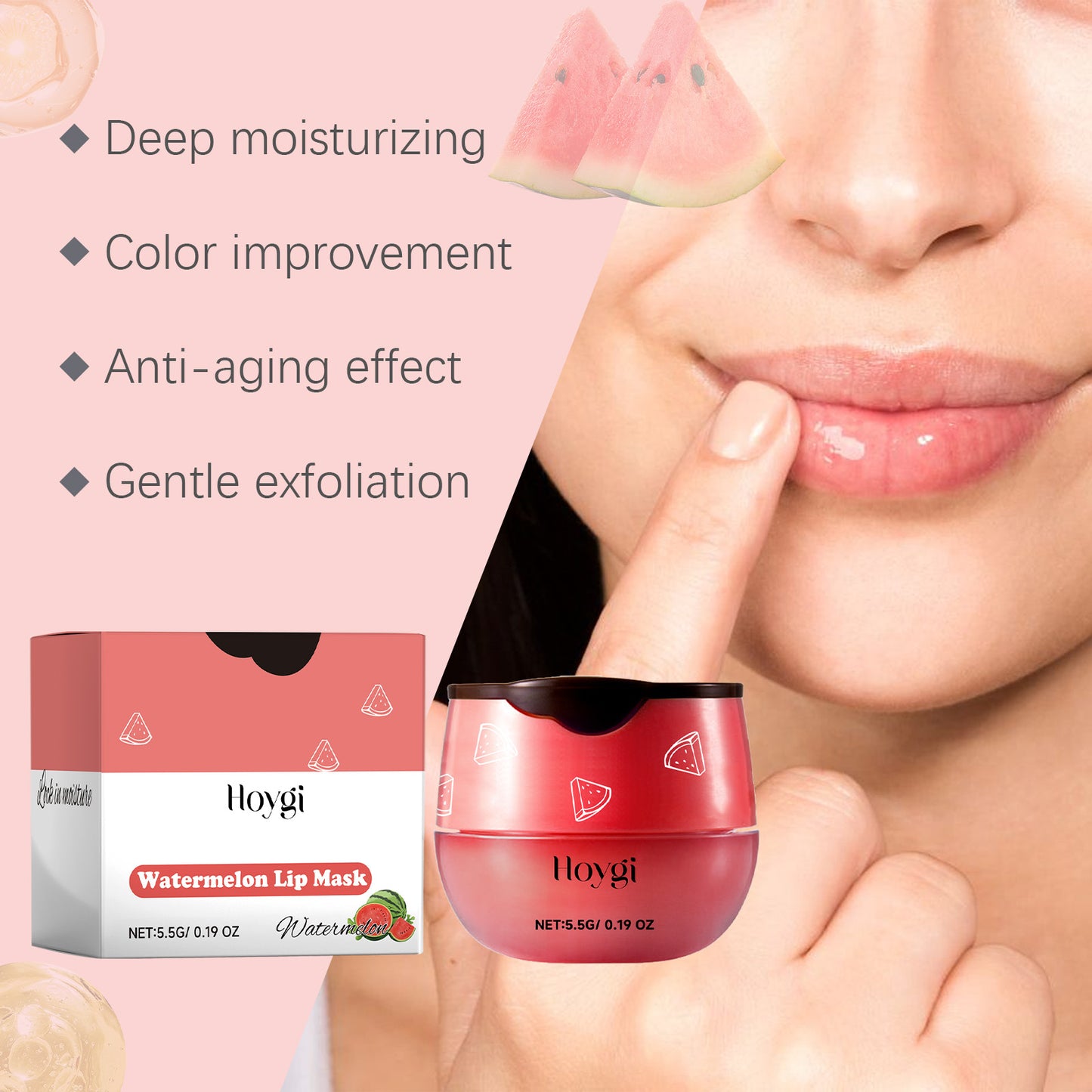 Watermelon Hydrating Lip Mask - Deep Moisturizing & Lip Repair Treatment