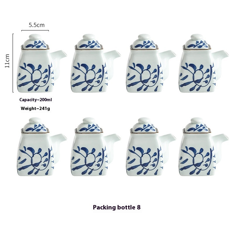 Ceramic Seasoning Bottles Set - Commercial Restaurant Kitchen Storage