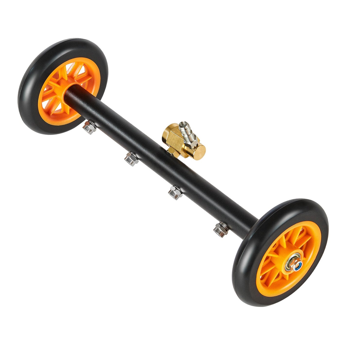 16-Inch Pressure Washer Undercarriage Cleaner with 2 Wheels & Extended Wands
