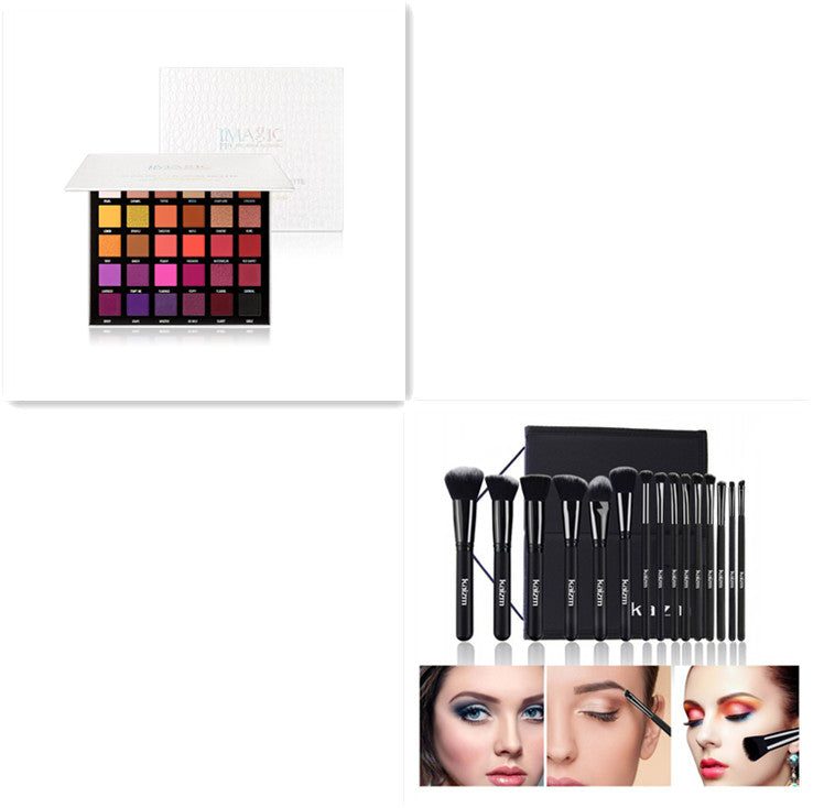 Colorful Matte & Pearlescent Eyeshadow Palette Waterproof Long-Lasting Makeup Set