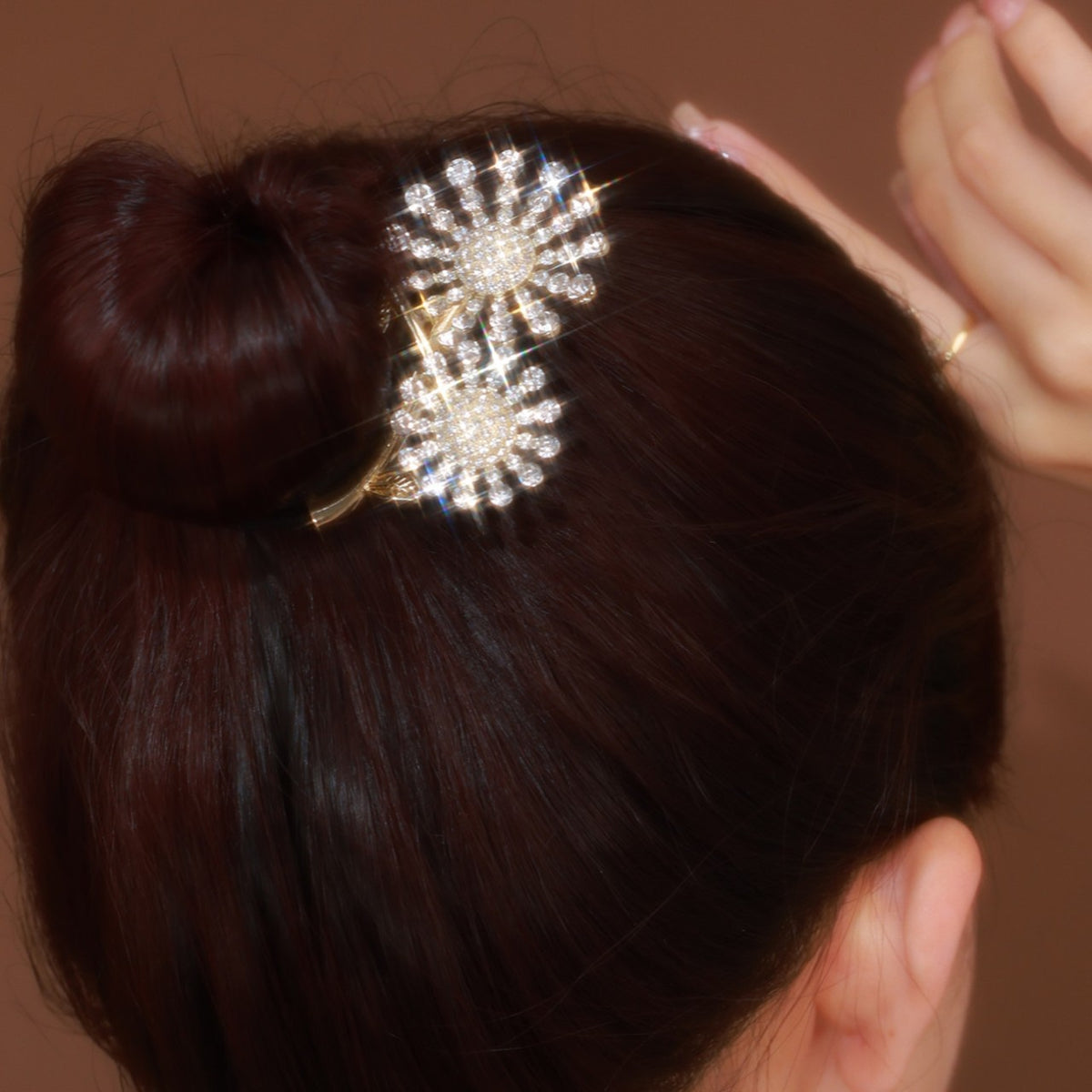 Sunflower Hair Clip - Star Alloy Crystal Ornament