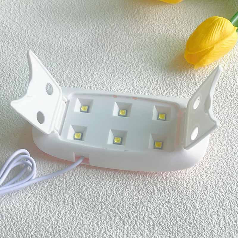 Portable Nail Heating Lamp for Gel Nails and Nail Art - Folding Handheld USB