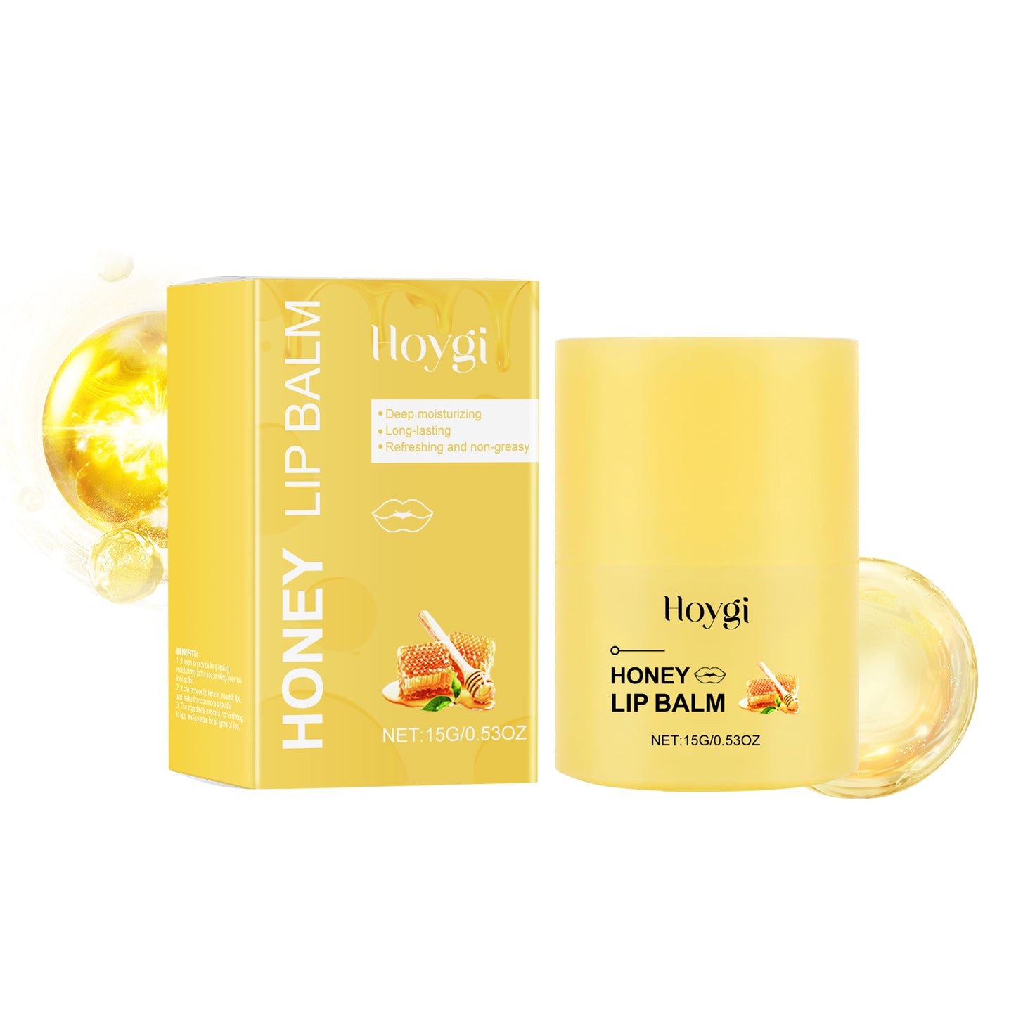 Honey Nourishing Lip Balm for Dry Chapped Lips - Deep Moisturizing Formula