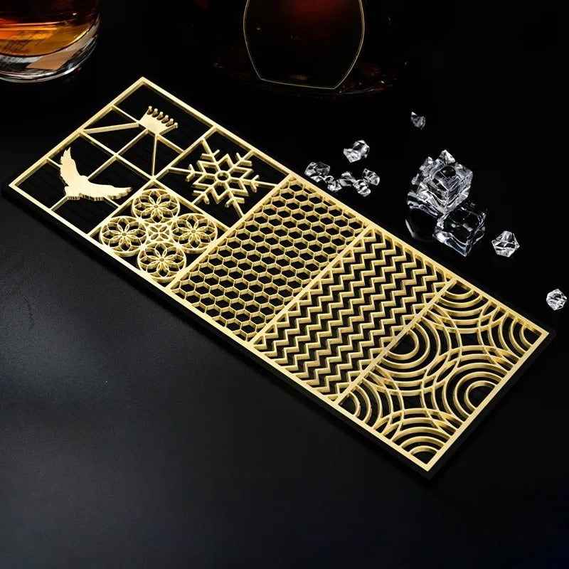 Creative Kitchen Copper Ice Cube Mold with Multiple Shapes and Sizes