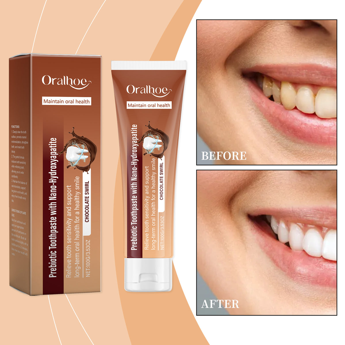 Chocolate Flavor Anti Cavity Toothpaste 100g