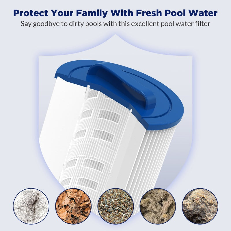 Hot Tub Pool Spa Filter Cartridge Replacement - Pleatco PAS50SV-F2M, Unicel 6CH-502, Filbur FC-0311