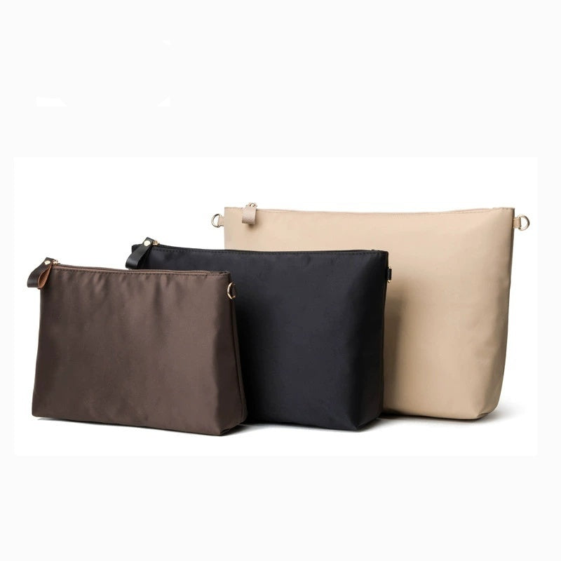 Multi-Color Storage Bag with Zippered Inner Lining for Cosmetics & Organization