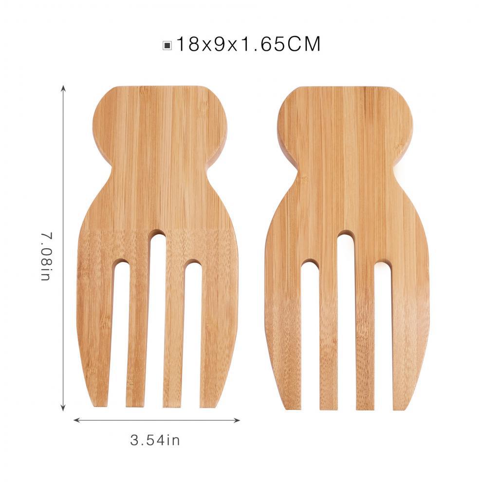 Minimalist Bamboo Salad Mixer Tool for Kitchen, 1 Piece