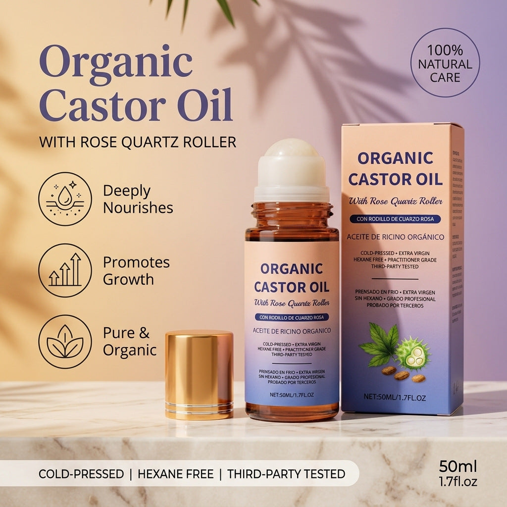 50ml Castor Oil for Body Massage - Relaxing Skin Care Oil