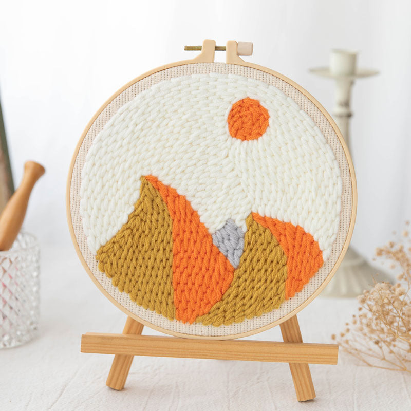 Embroidery Hoop Kit for Cross-Stitch Crafting - Plastic Canvas, 20cm