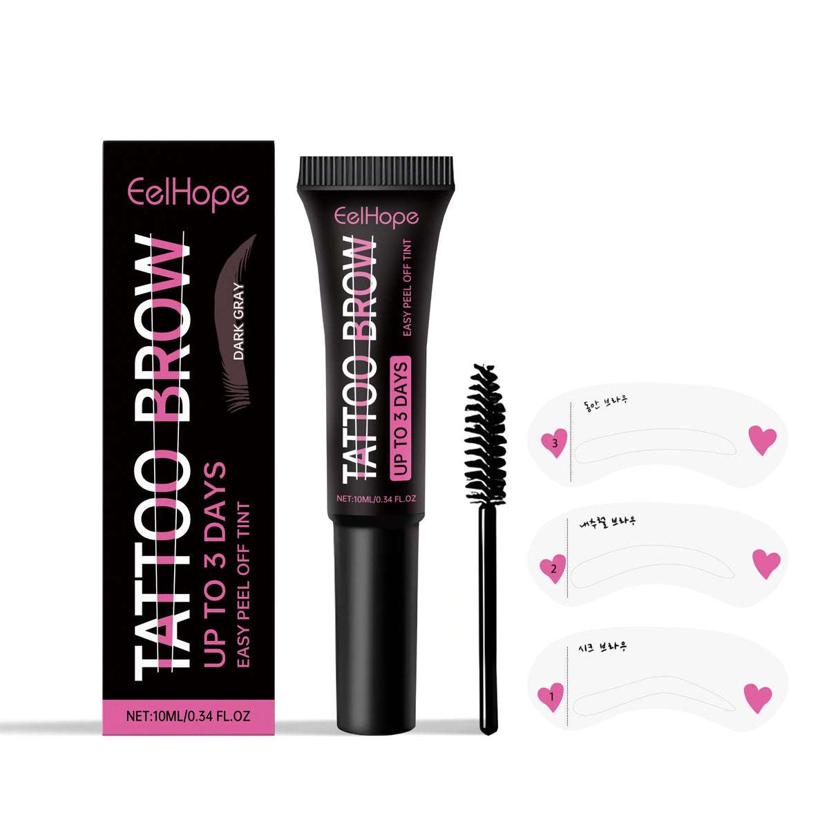 Long Lasting Waterproof Eyebrow Gel - Dry, Smudge-Proof Brow Makeup