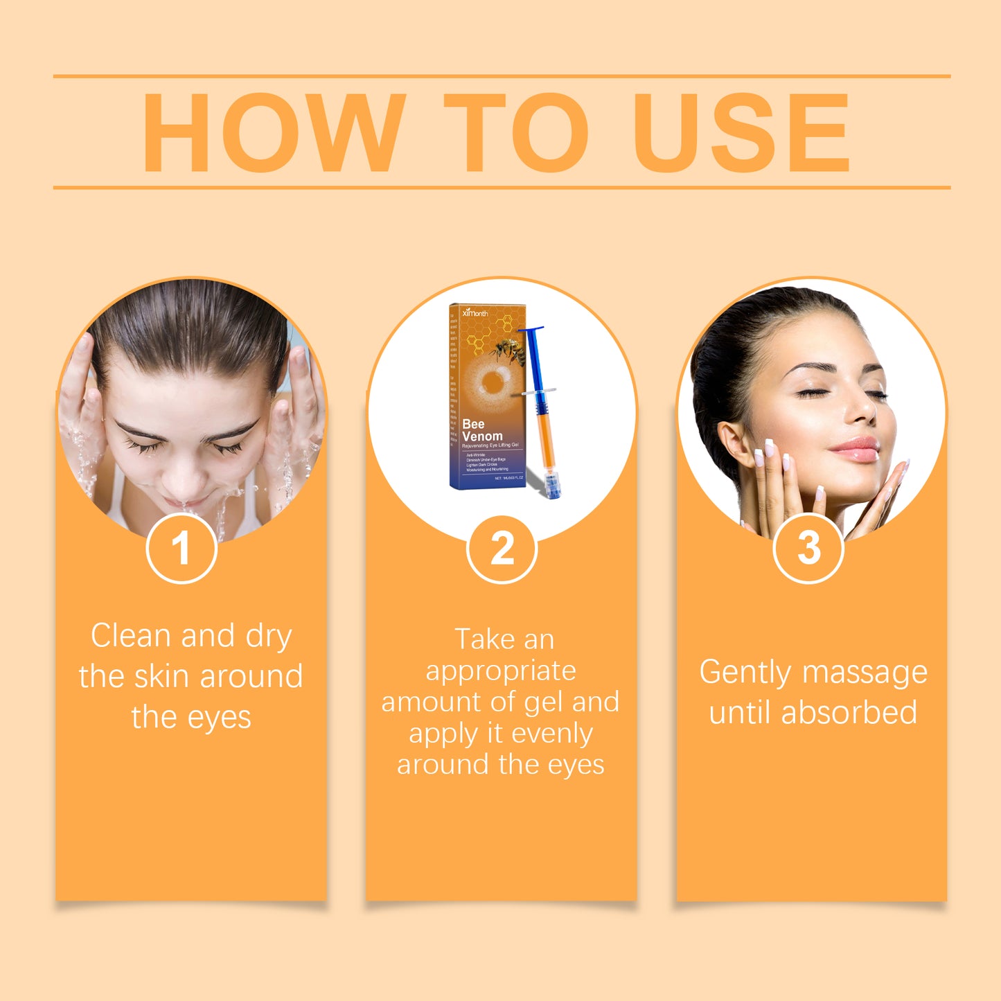 Bee Venom Eye Firming Gel - Anti-Wrinkle Moisturizing Eye Treatment