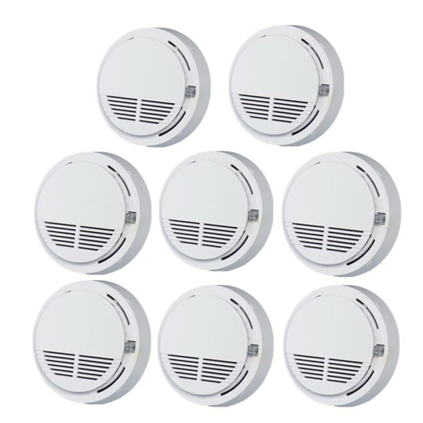(8 Pack) Smoke Alarm Detector Home Fire Safety Sensor Alert Battery