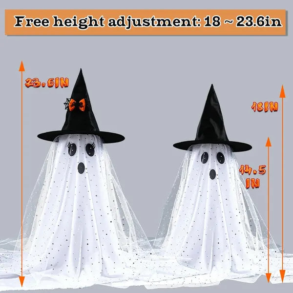 Halloween Ghost String Lights with Remote Control - 2 Packs