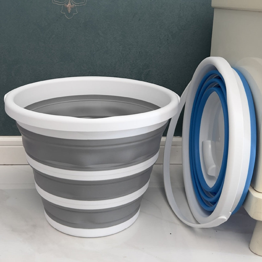 10L Plastic Folding Bucket for Household, Garden & Fishing Use
