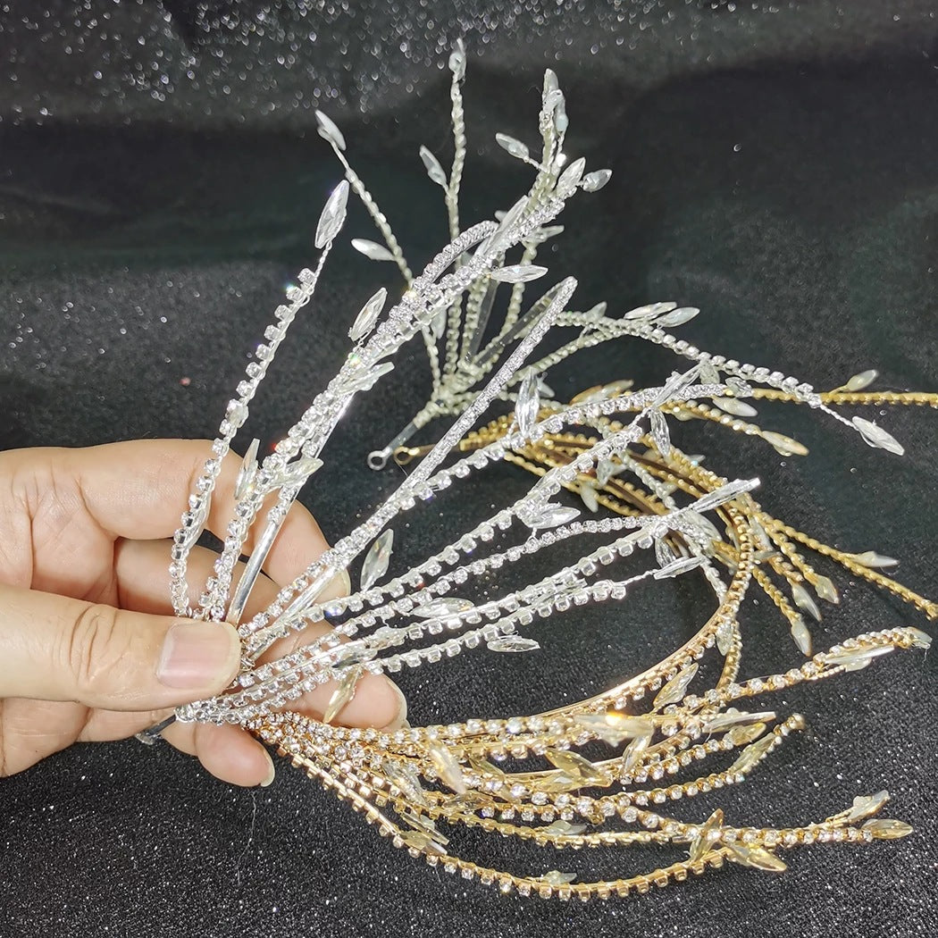 Simple Bridal Headband Crown Hair Accessories for Wedding & Party