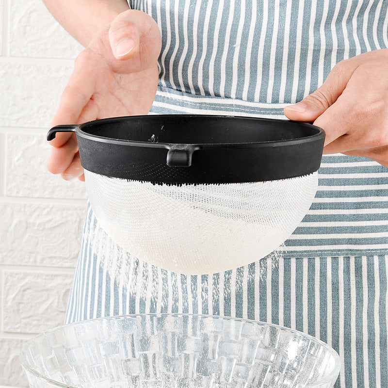 Plastic Flour Sifter Handheld Powdered Sugar Screen for Baking