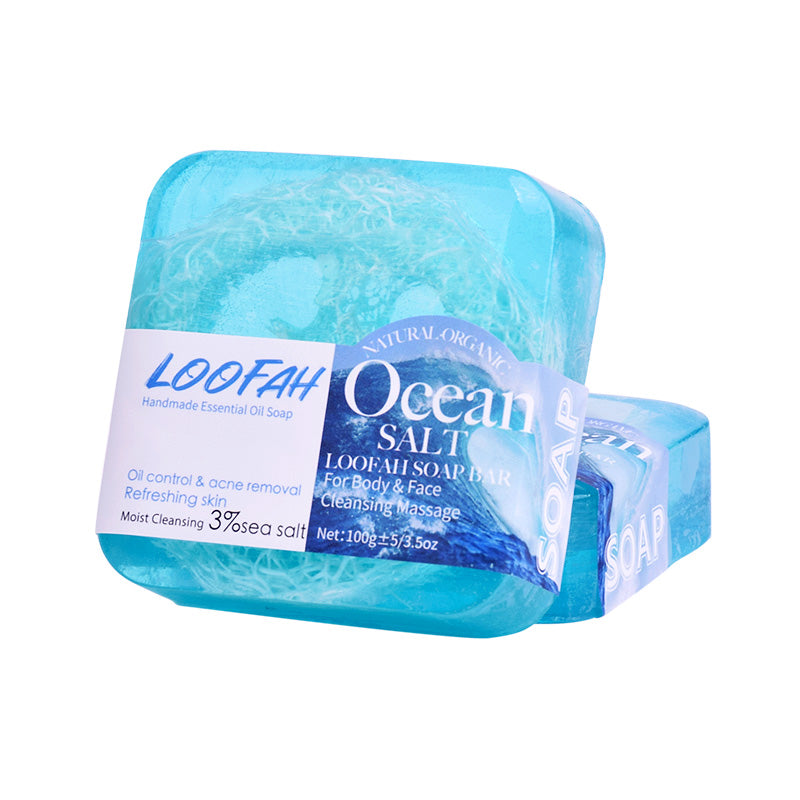 Sea Salt Luffa Soap Bar - 100g