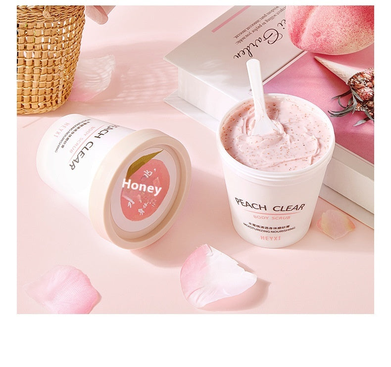 Peach Moisturizing Body Scrub Cream - 200g Hydrating Exfoliator