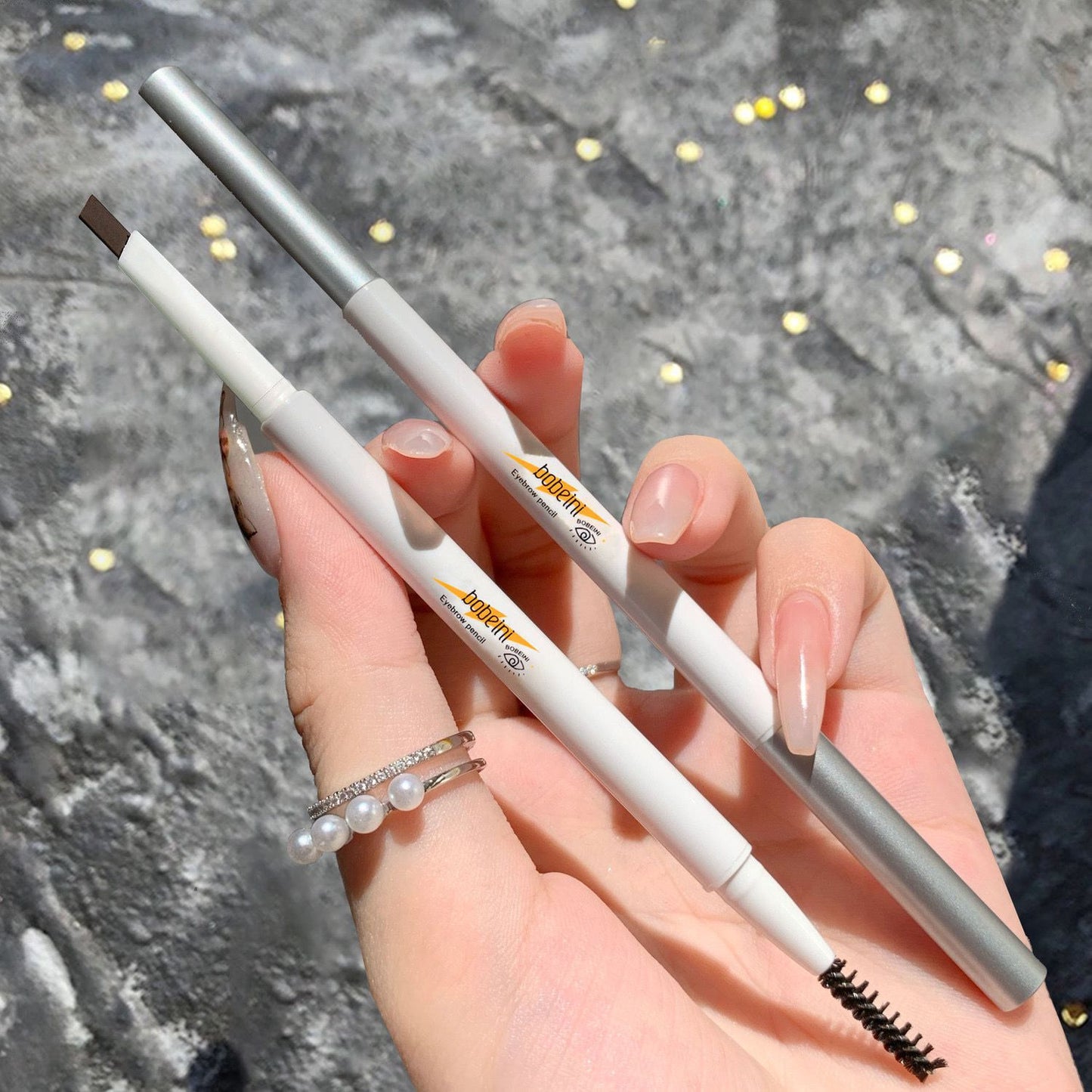 Waterproof Double-Headed Eyebrow Pencil - Sweat-Proof, Durable Makeup Tool