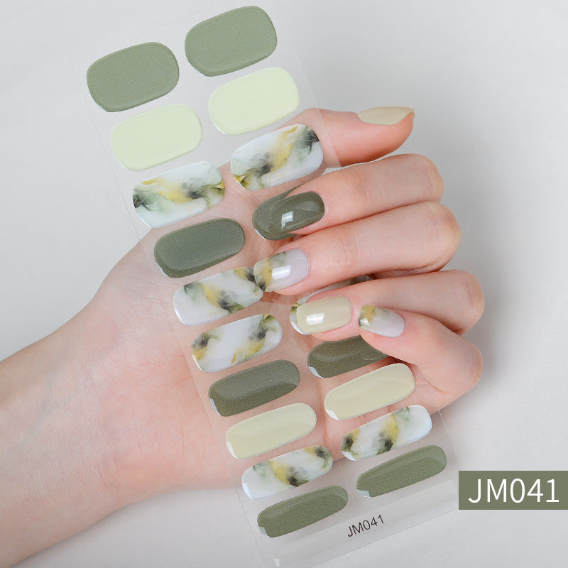 Waterproof Durable Semi-Curing Gel Nail Sticker Set for Nail Art