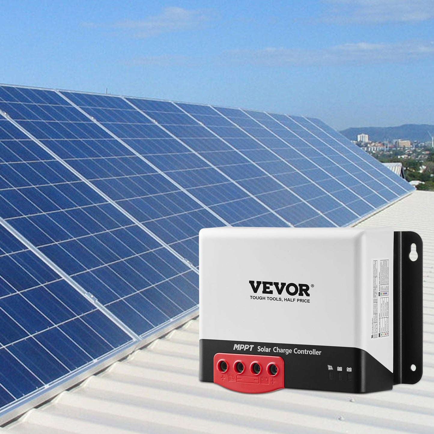 50A MPPT Solar Charge Controller with Bluetooth - 12V/24V Auto DC, High Efficiency