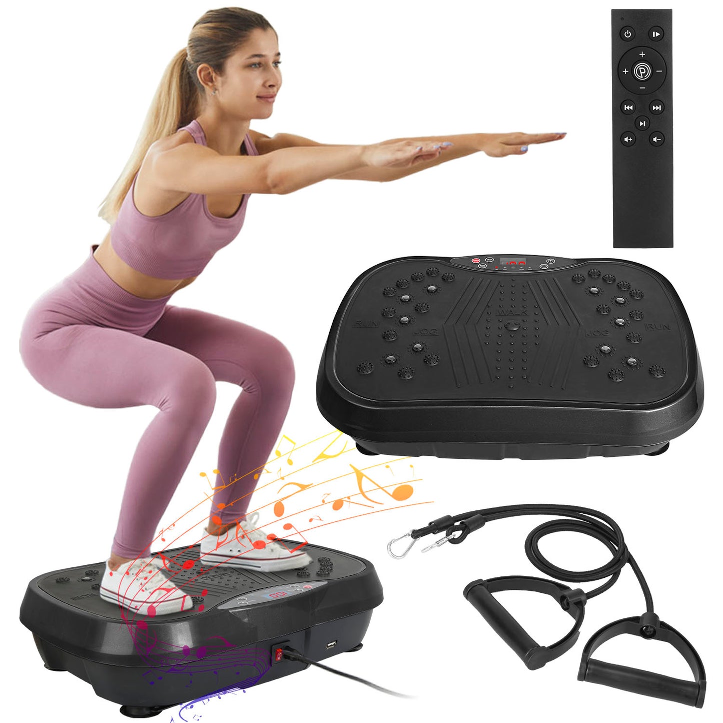 Whole Body Vibration Exercise Machine with 120 Speeds & Remote Control