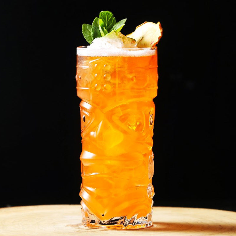 400ml Glass Cup with Modern Design for Home & Bar Use - Clear
