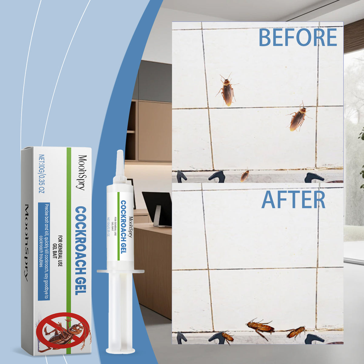 Cockroach Bait Gel 10g Insect Pest Control for Kitchen